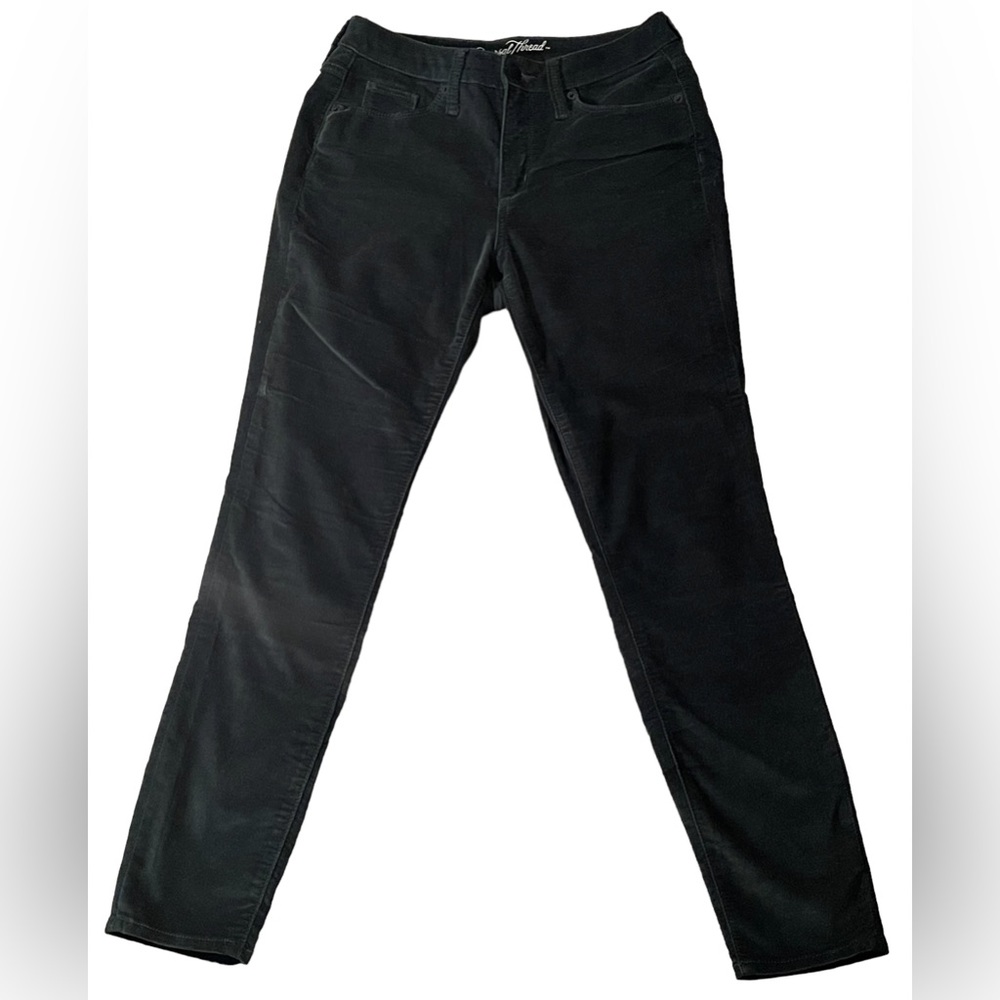 Universal Thread Women’s High-Rise Skinny Velour Jeans in Hunter Green Size 4/27